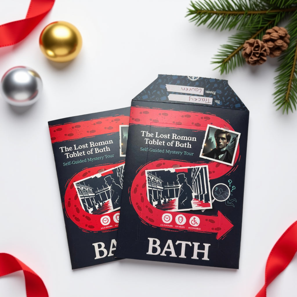 Bath Self-Guided Murder Mystery Tour Guide Booklet | Outdoor Escape Room Game & City Treasure Hunt Adventure | Fun Thing to Do in Bath - The Lost Roman Tablet of Bath