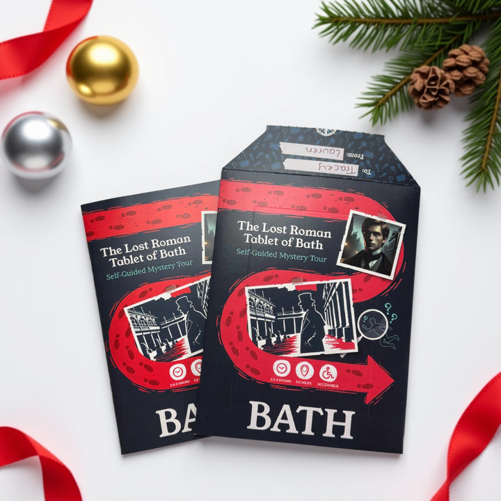 Bath Self-Guided Murder Mystery Tour Guide Booklet | Outdoor Escape Room Game & City Treasure Hunt Adventure | Fun Thing to Do in Bath - The Lost Roman Tablet of Bath