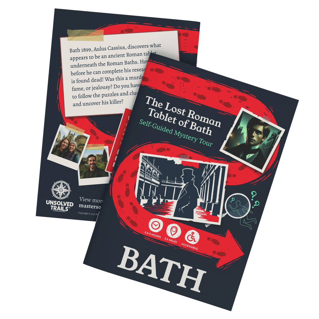 Bath Self-Guided Murder Mystery Tour Guide Booklet | Outdoor Escape Room Game & City Treasure Hunt Adventure | Fun Thing to Do in Bath - The Lost Roman Tablet of Bath