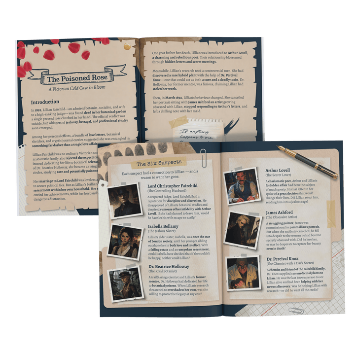 London Self-Guided Murder Mystery Tour Guide Booklet | Outdoor Escape Room Game & City Treasure Hunt Adventure | Fun Thing to Do in London – The Poisoned Rose