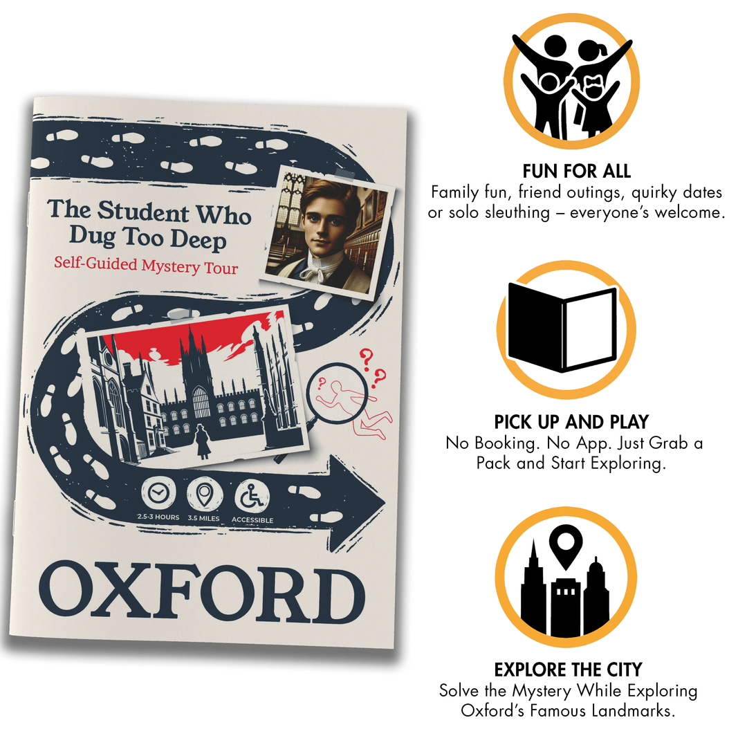 Oxford Self-Guided Murder Mystery Tour Guide Booklet | Outdoor Escape Room Game & City Treasure Hunt Adventure | Fun Thing to Do in Oxford – The Missing Manuscript