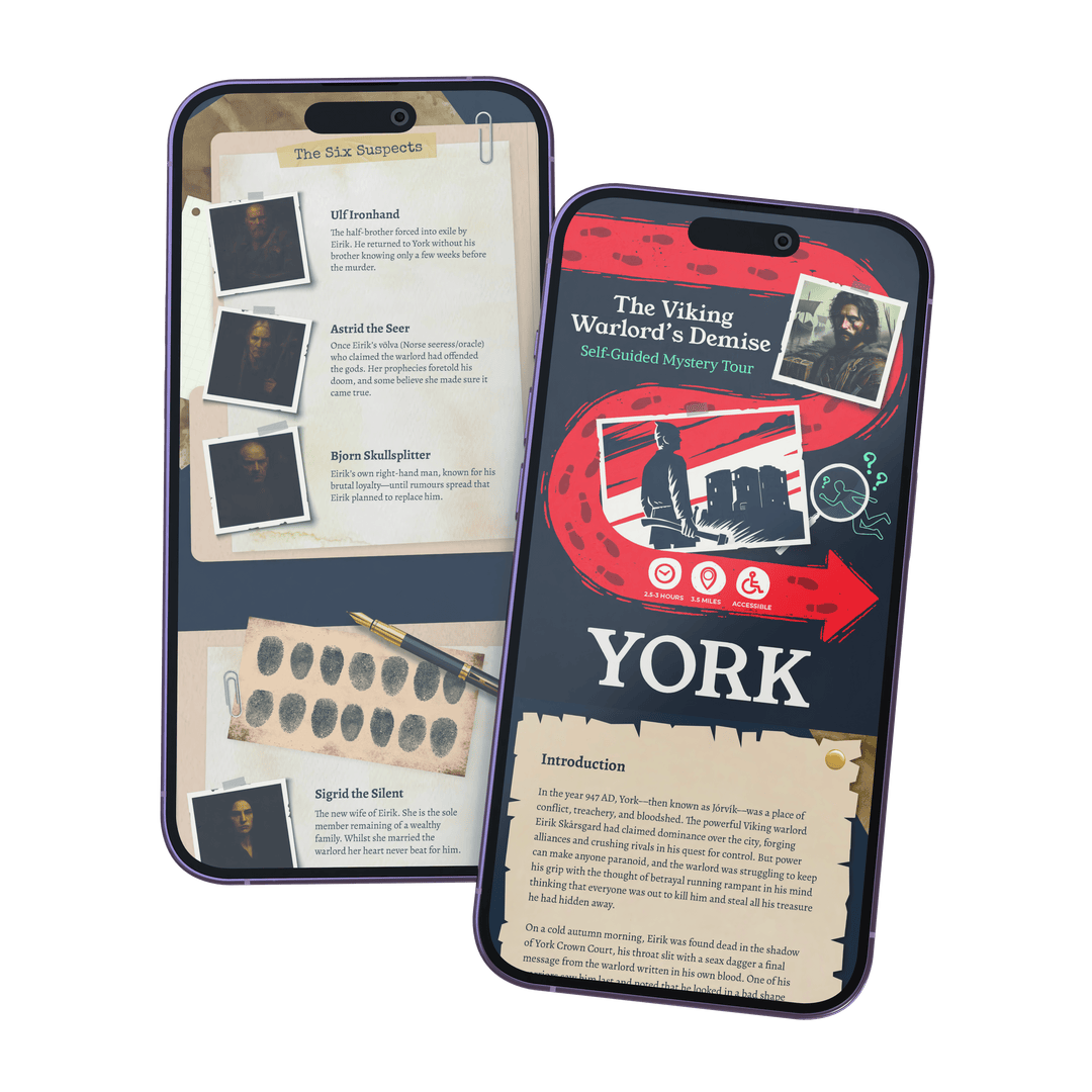 York Self-Guided Murder Mystery Tour Guide Booklet | Outdoor Escape Room Game & City Treasure Hunt Adventure | Fun Thing to Do in York – The Viking Warlord’s Demise