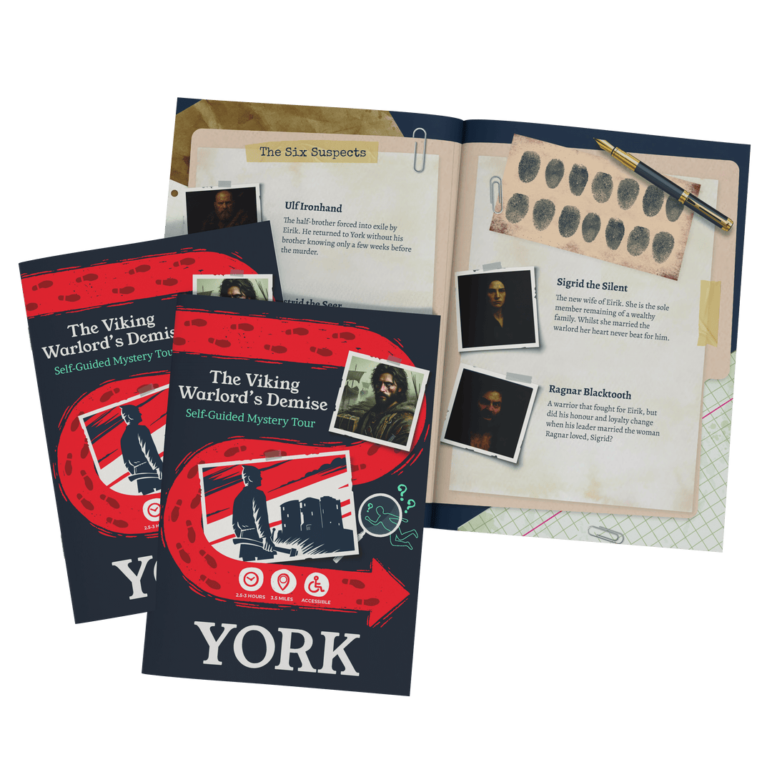 York Self-Guided Murder Mystery Tour Guide Booklet | Outdoor Escape Room Game & City Treasure Hunt Adventure | Fun Thing to Do in York – The Viking Warlord’s Demise