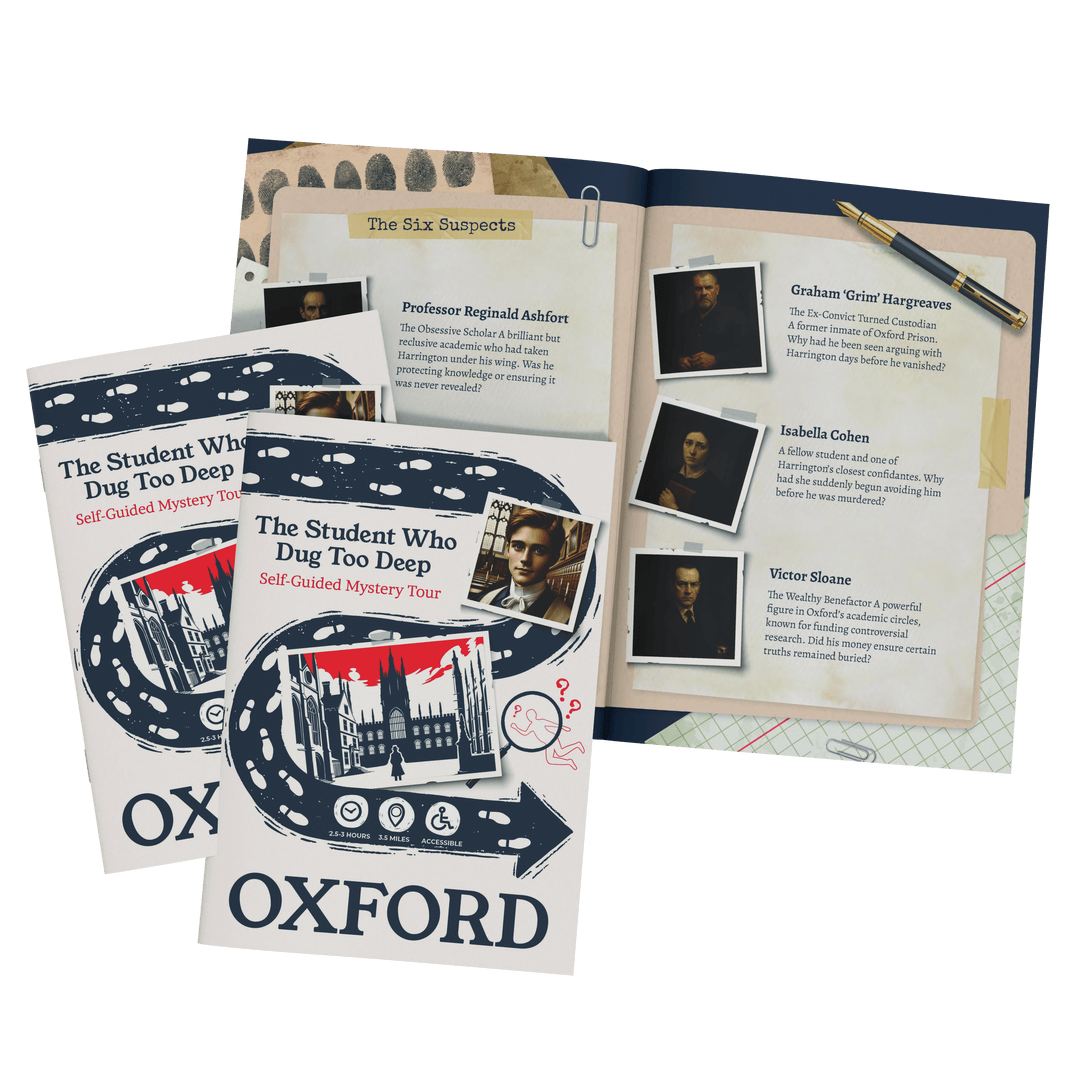 Oxford Self-Guided Murder Mystery Tour Guide Booklet | Outdoor Escape Room Game & City Treasure Hunt Adventure | Fun Thing to Do in Oxford – The Missing Manuscript